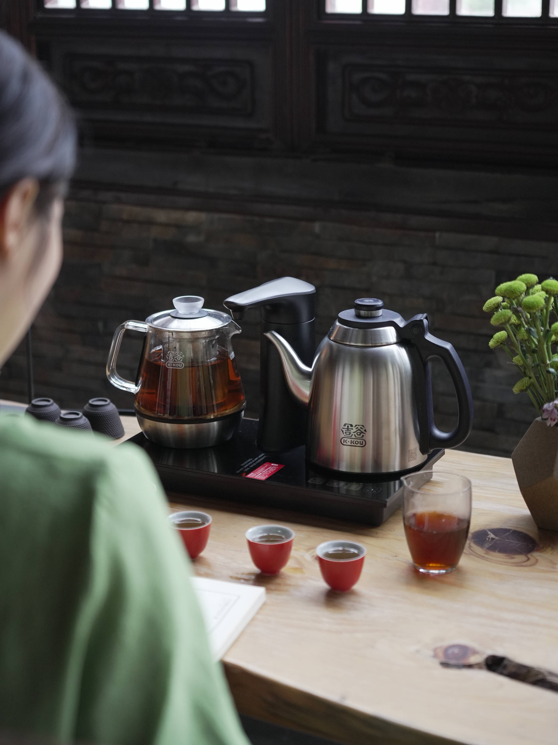 喝茶口味！待客聚会体面又简单方便K8凯发国际烧水煮茶照顾不同人的(图3)